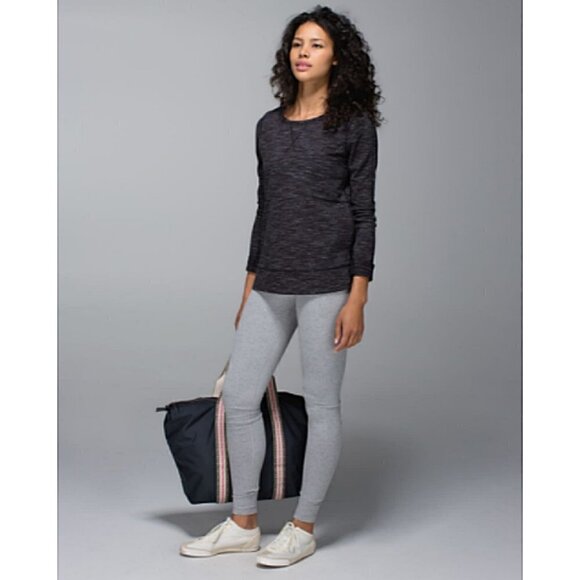 Lululemon French Terry Pullover Heathered Black 4 MINT - Picture 15 of 16